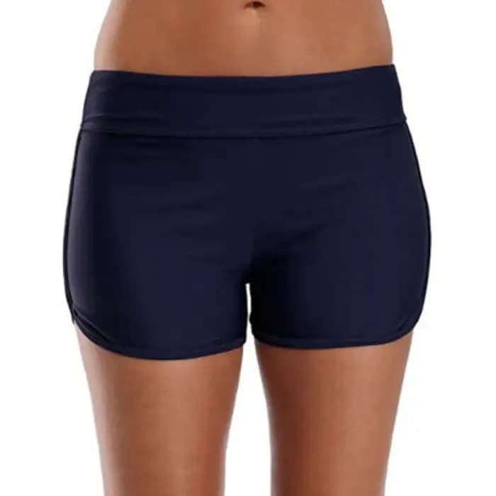 Short de bain femme taille haute conseil maillot de bain short de bain bas de maillot de bain couleur unie garçon Shorts dames maillot de bain troncs