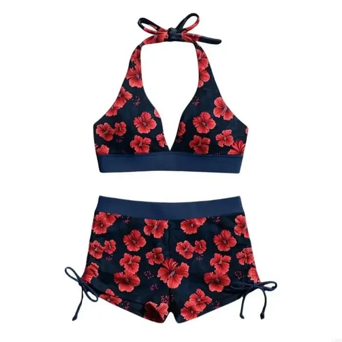 Maillot bain coloré deux pièces respirant pour femmes
