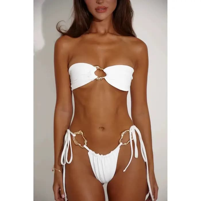 Micro Bikinis brésiliens femmes maillot de bain 2024 nouveau Sexy taille basse maillot de bain bande