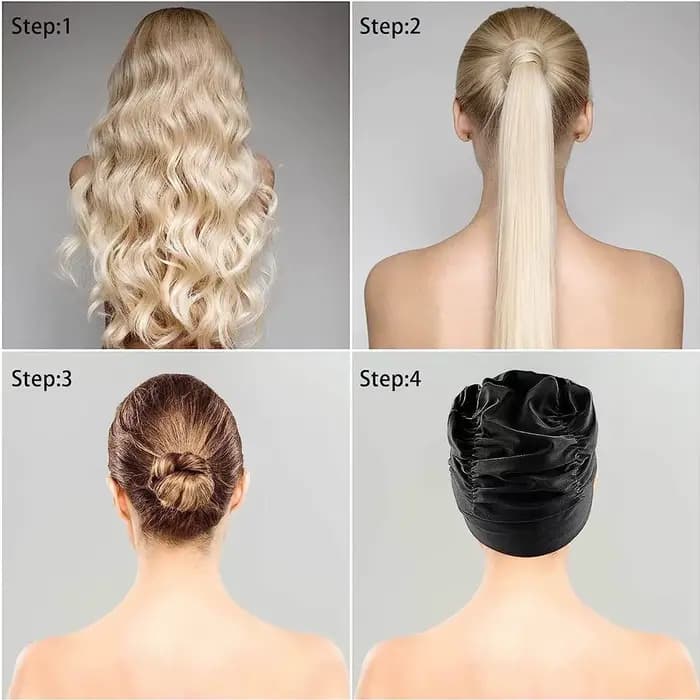 Bonnets de bain en tissu pour femmes, pour cheveux longs, en tissu Nylon, plissé, élastique, confortable, chapeaux de bain