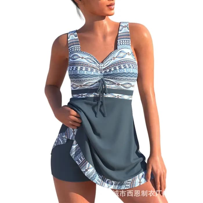 Offre spéciale de la saison nouveau maillot de bain Bikini dos nu Sexy femmes pantalons courts à séchage rapide jupe séparée Style maillot de bain de M