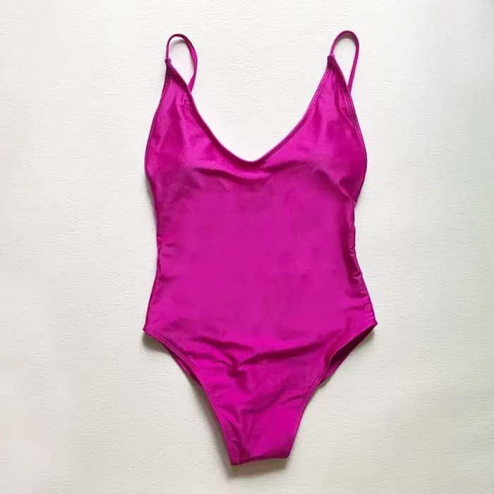 Sexy rembourré solide maillot de bain femmes une pièce maillot de bain 2025 nouveaux Bikinis maillots de bain été grande taille maillots de bain maillot de bain S-3XL