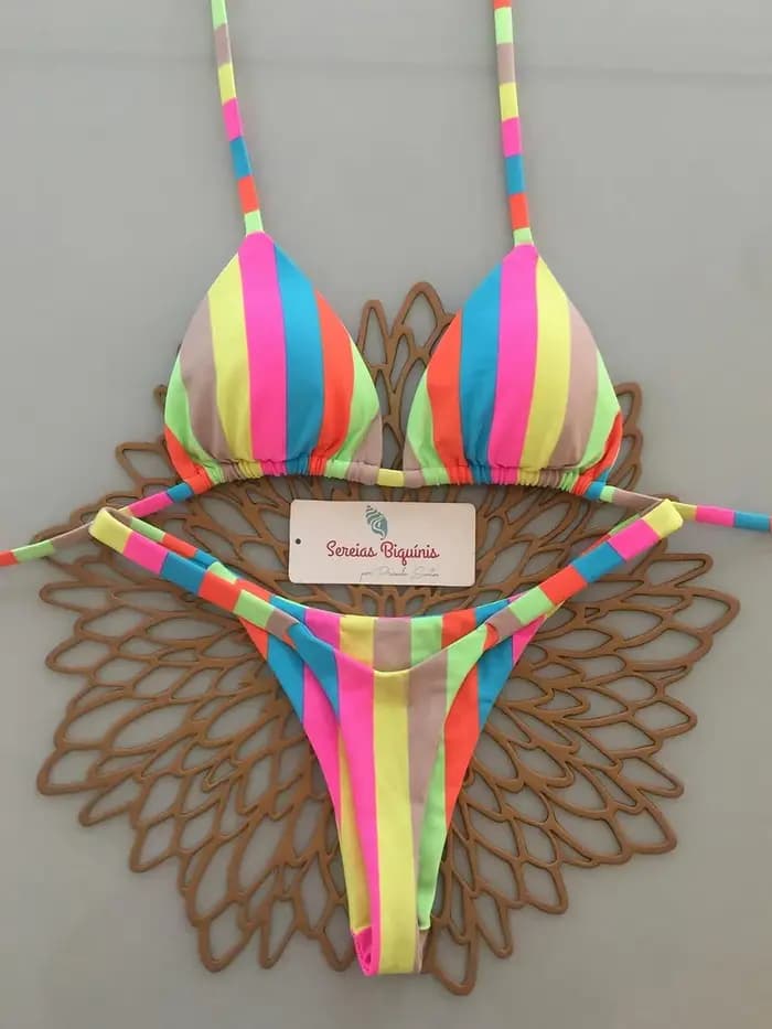 2026 nouveau Sexy rétro imprime Bikini brésilien femmes maillots de bain à lacets maillots de bain Micro Biquini maillots de bain maillots de bain