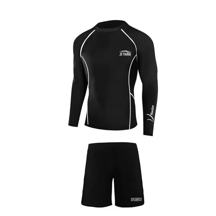 Maillot de bain thermique à manches longues pour hommes, vêtements de fitness, photos d'eau, surf, plongée, printemps, simple, chinois