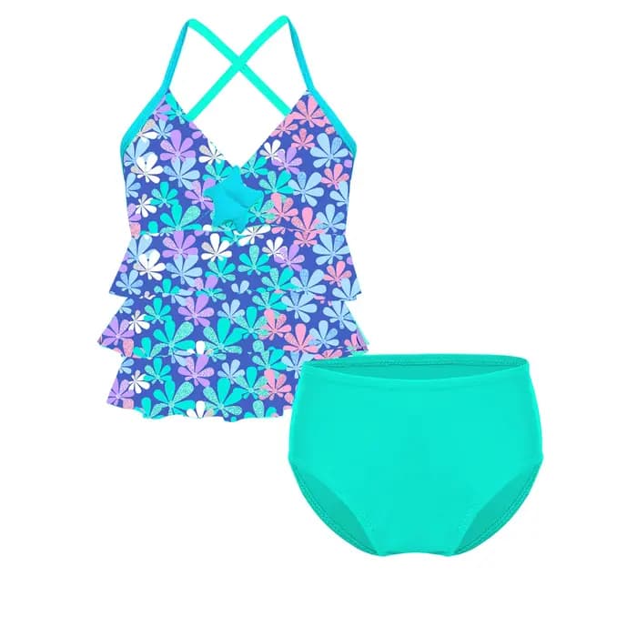 Maillot de bain sirène pour enfants, maillots de bain pour filles, maillots de bain pour enfants, bikini trempé, vêtements de plage d'été, ensembles de vacances, 2 pièces