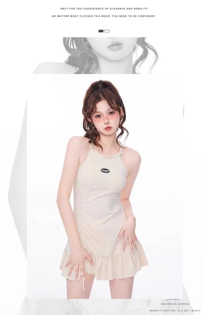 Maillot de bain fendu pour le sport des femmes, Style américain, conservateur, couvrant la viande, amincissant, vacances, bord de mer, nouvelle collection