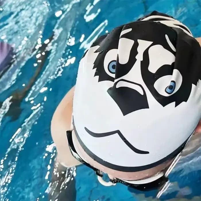 Bonnet de bain créatif et amusant, haute élasticité, antidérapant, protection des oreilles, bonnet de bain en silicone, accessoires de piscine