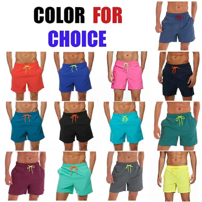 ESCATCH-Short de bain en nylon pour hommes, séchage rapide, short de plage, tissu solide, pantalon de surf, été