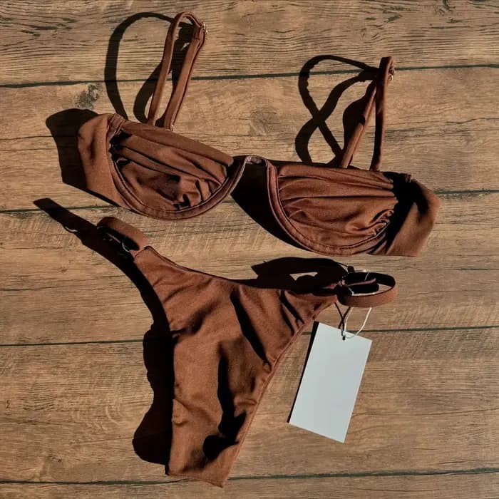 Bandeau Bikini Push Up Femmes Maillots De Bain 2024 Sexy Maillot