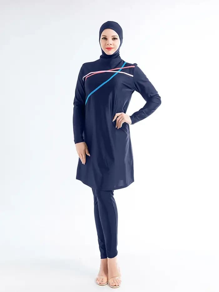 Maillot de bain musulman pour femmes, modeste, burkini, à la mode, couverture complète, conservateur, tenue de bain islamique