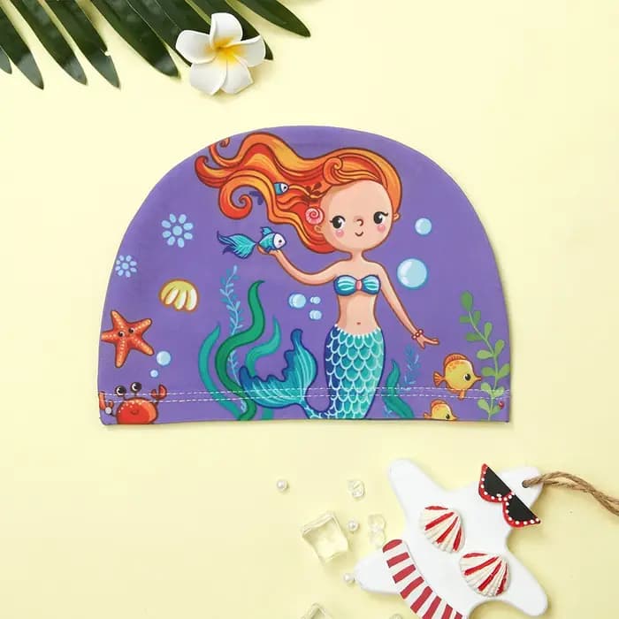 Bonnet de bain de dessin animé pour garçons et filles