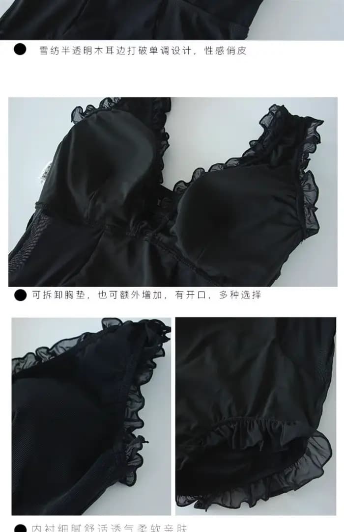 Nouveau maillot de bain de plage femme Sexy plissé