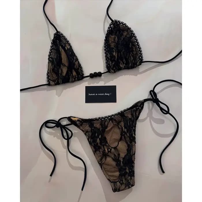 Micro Bikini Sexy maillots de bain pour femmes 2025 maillots de bain dentelle brésilien Bikini ensem