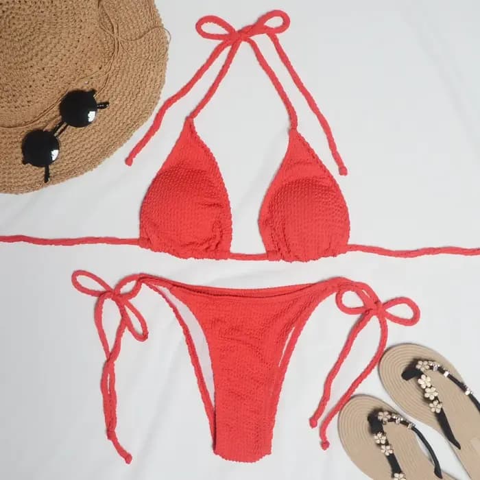 Maillot de bain sexy pour femmes, ensemble deux pièces, soutien-gorge push up, micro, culotte tanga, style brésilien, tenue de plage, 2022