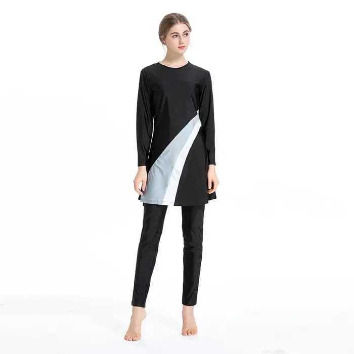 Maillot de bain 3 pièces imprimé pour femme