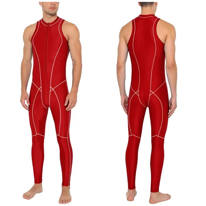Combinaison de bain brillante pour homme