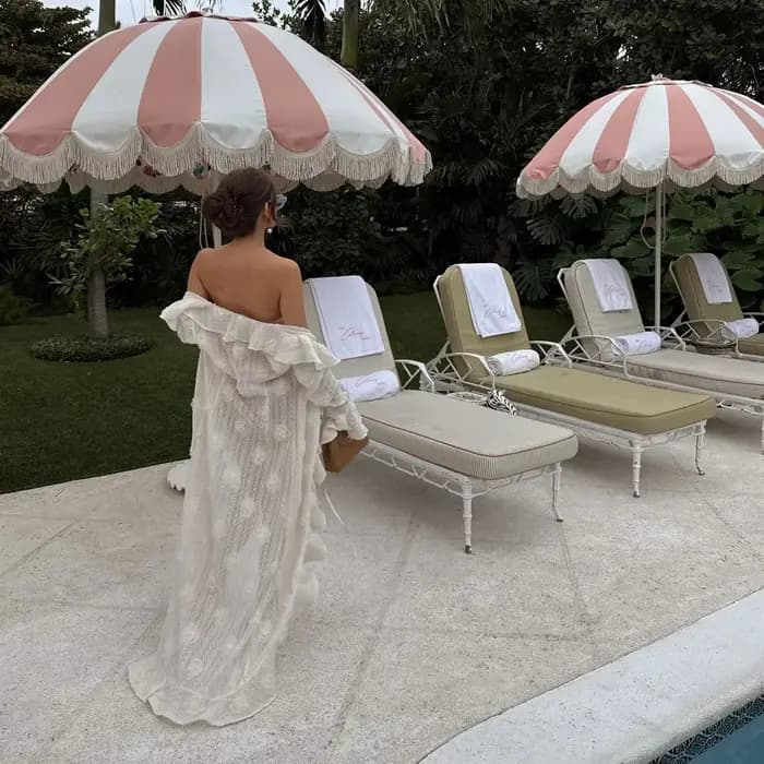 Maillot de bain une pièce à volants pour femme