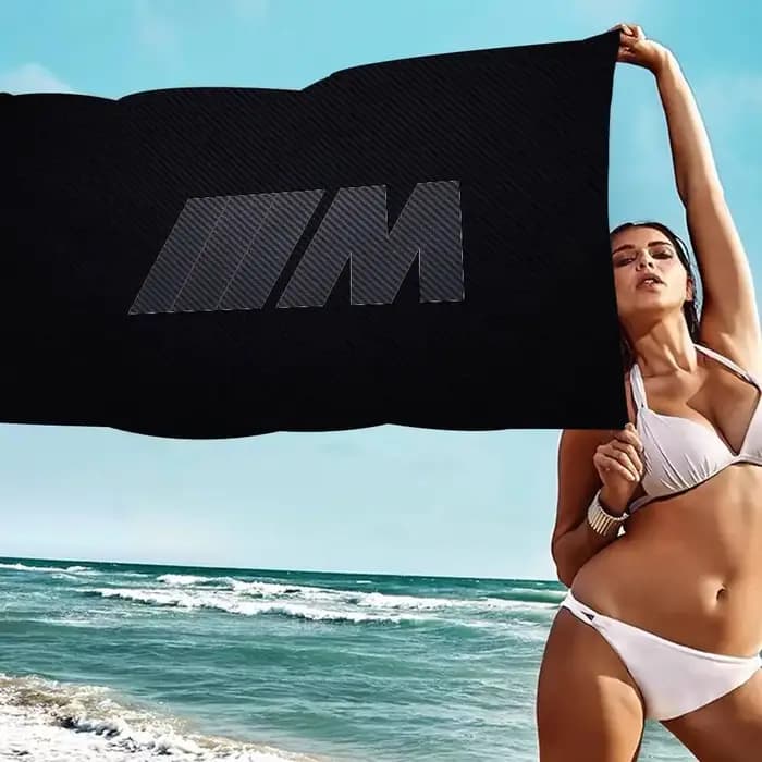Serviette de plage de luxe pour voiture de sport B-BMW