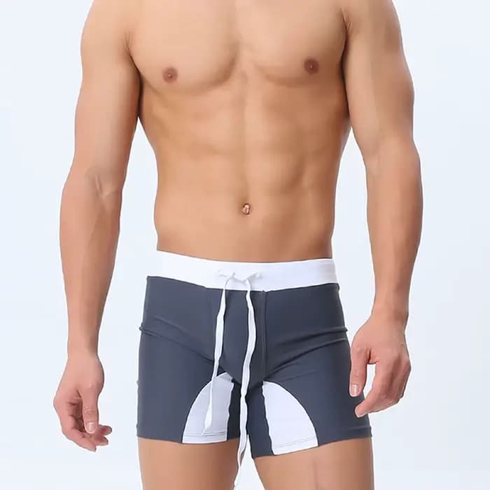 Boxer court de bain pour hommes, Sexy, natation, GYM, Sport, pantalons de plage, maillot de bain, Se