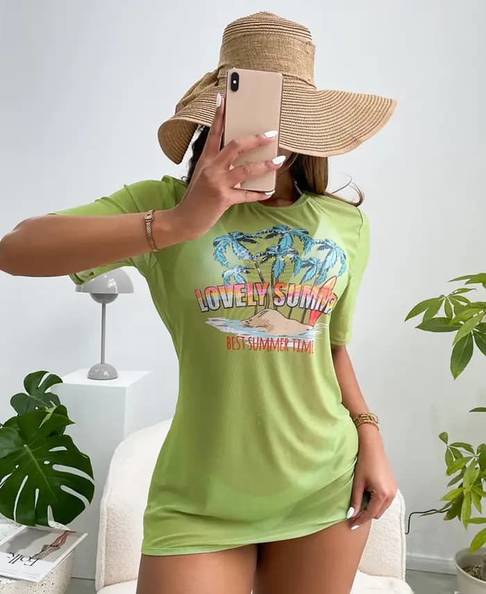 Bikini brésilien à manches courtes et col licou, ensemble 3 pièces, taille basse, vêtements de plage, nouvelle collection, 2025