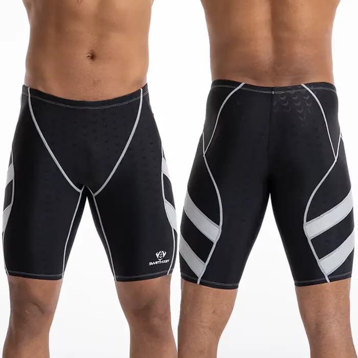Maillot de bain pour enfants, entraînement professionnel, séchage rapide, cinq points, pour enfants