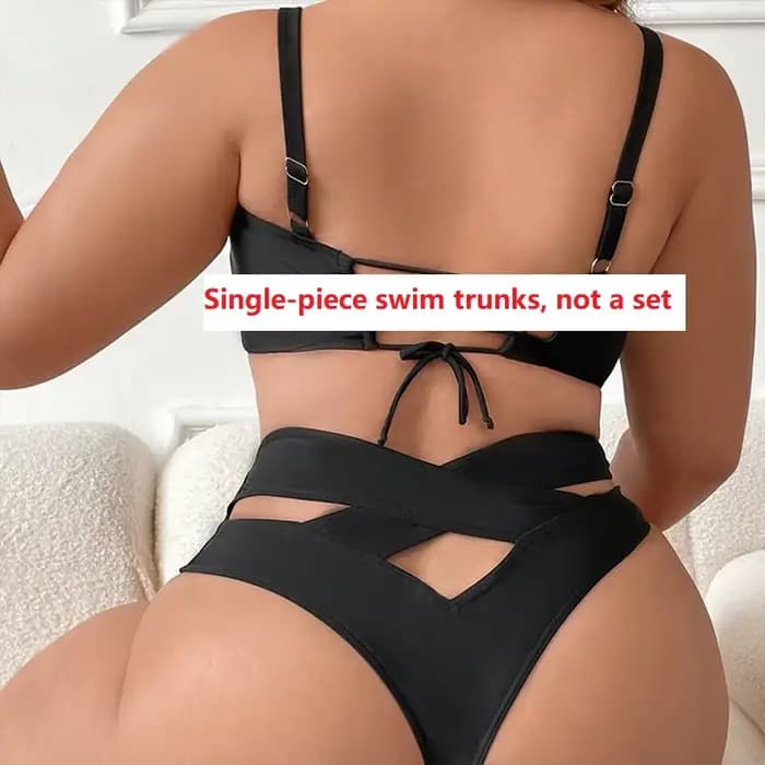 Maillot de bain grande taille, nouveau style européen et américain, maillot de bain bikini ajouré, maillot de bain une pièce grande taille pour femme