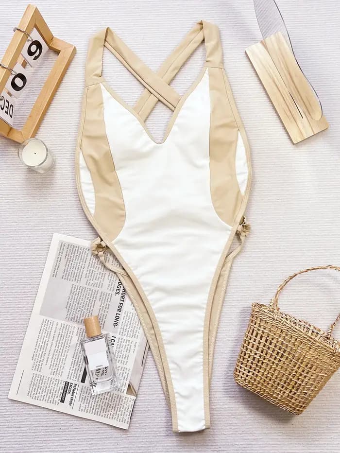 Femmes une pièce maillot de bain Sexy Bikini été Monokini dos