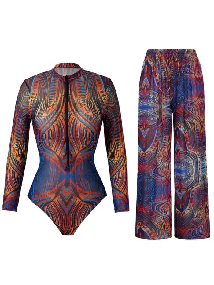 2 pièces ensembles maillots de bain et Panst Sexy maillot de bain femmes été maillot de bain ensemble Bikini plage couvrir maillot de bain Куwlльник