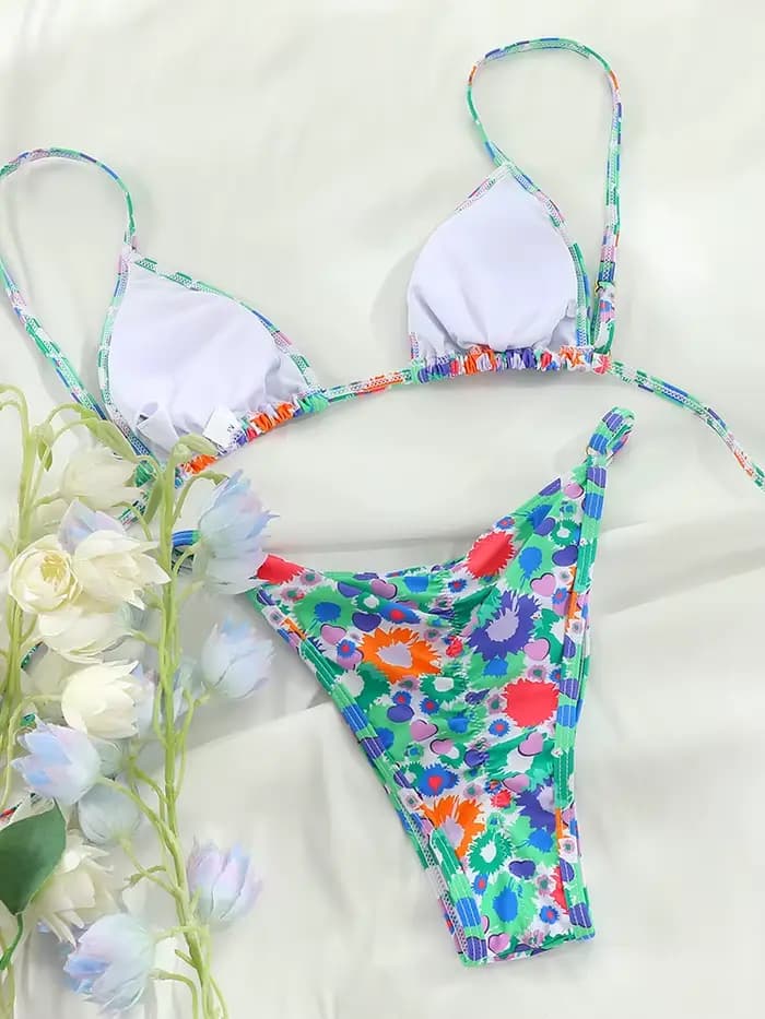 Bikini triangle imbibé pour femme