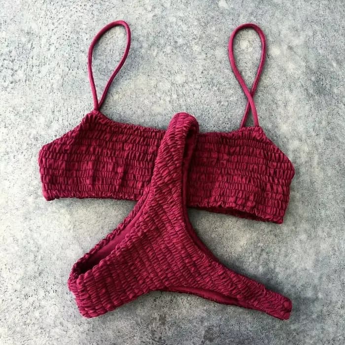 Maillot de bain sexy pour femme, soutien-gorge push-up rembourré, bikini, ensemble deux pièces, vêtements de plage, 2021