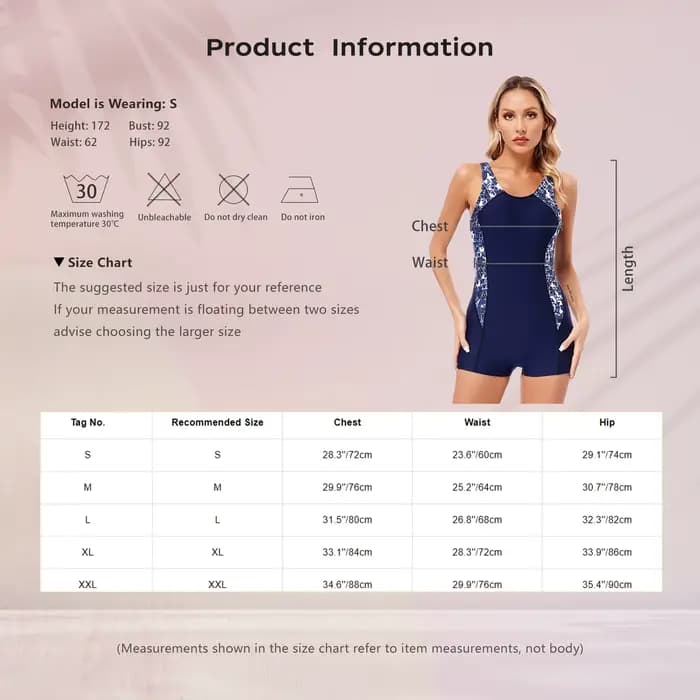 Maillot de bain imprimé une pièce pour femme