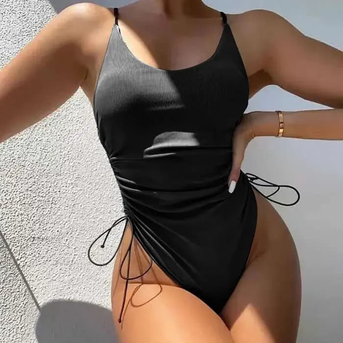 Maillot de bain une pièce uni pour femmes