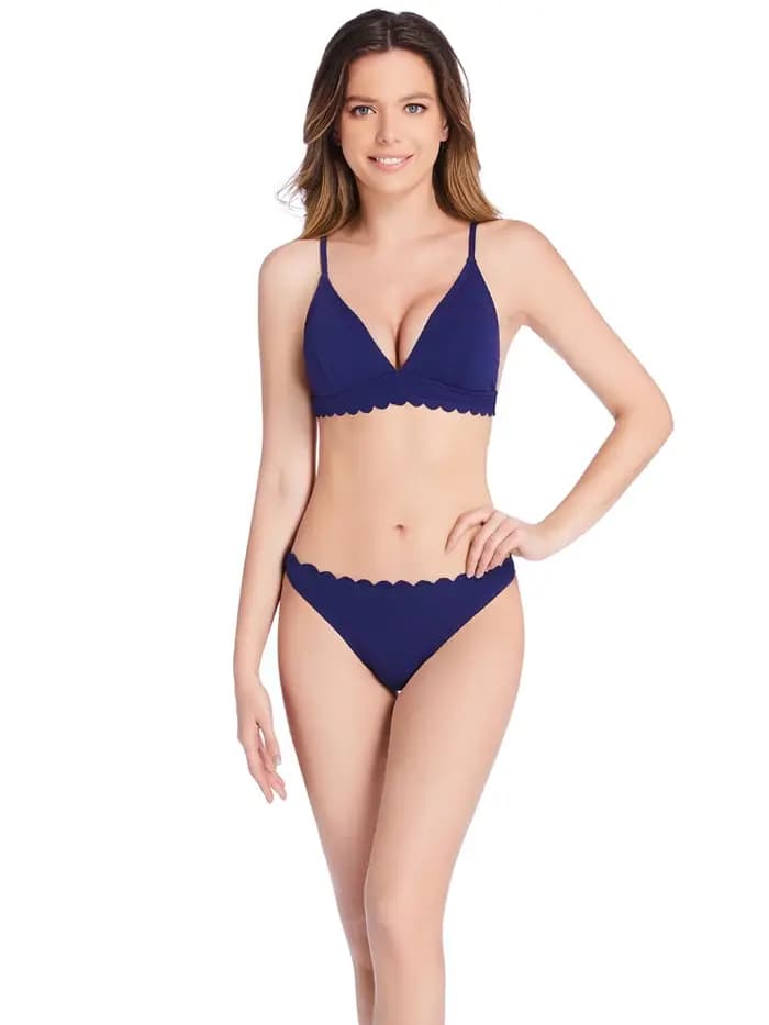 Ensemble de bikini push-up solide pour femmes