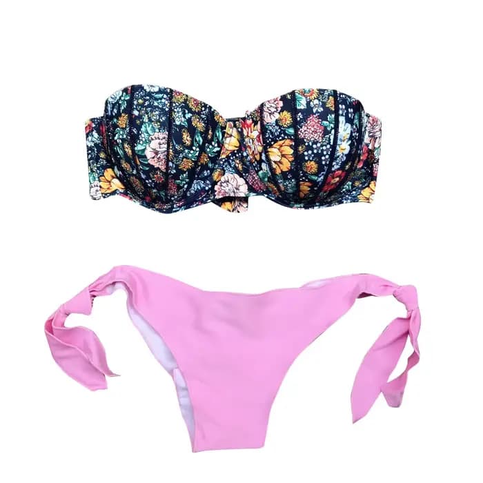 Maillot de bain sexy à imprimé floral pour femme, avec coussretours de poitrine, fendu, tendance 202