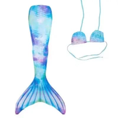 Queue de sirène de natation pour enfants et adultes, cosplay spinal pour filles, costume de sirène, cadeau de fête pour enfants, maillot de bain avec nageoire monopalme, nouveau