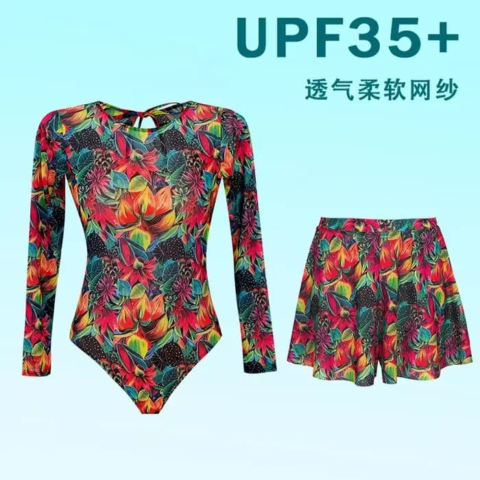 Maillot de bain une pièce pour femme Bi kini Sunscreen Speed