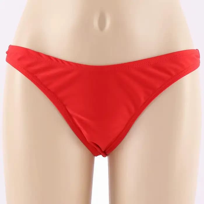 Maillots de bain femmes slips bas de Bikini cravates latérales string brésilien maillot de bain coupe classique bas Biquini nager court dames maillot de bain